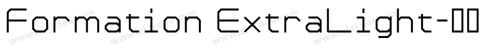 Formation ExtraLight字体转换